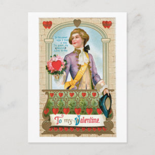 Antique Valentine Holiday Postcard
