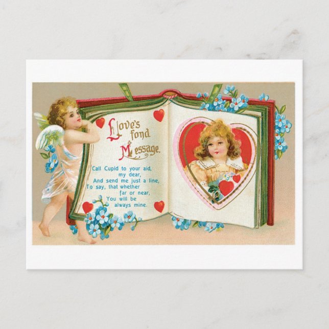 Antique Valentine Holiday Postcard (Front)