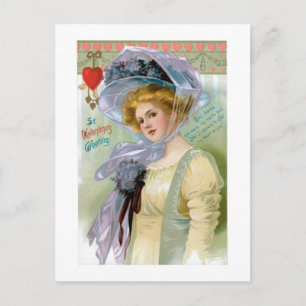 Antique Valentine Holiday Postcard