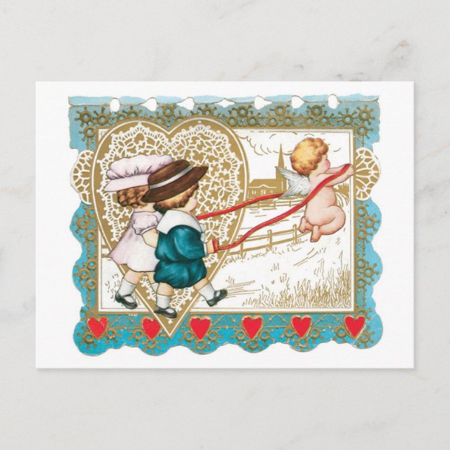 Antique Valentine Holiday Postcard (Front)