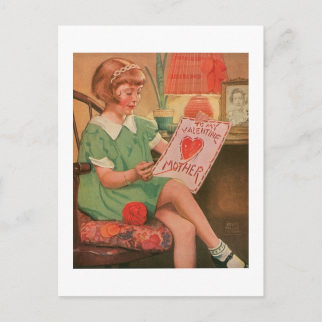 Antique Valentine Holiday Postcard (Front)