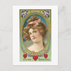 Antique Valentine Holiday Postcard
