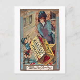 Antique Valentine Holiday Postcard