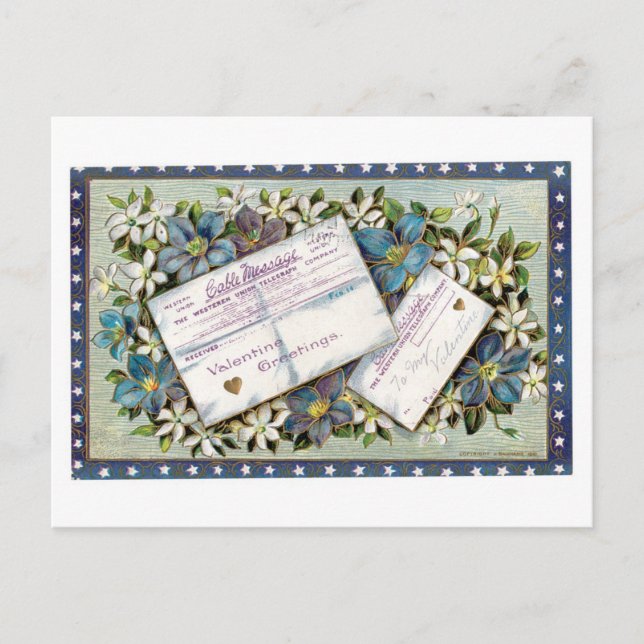 Antique Valentine Holiday Postcard (Front)