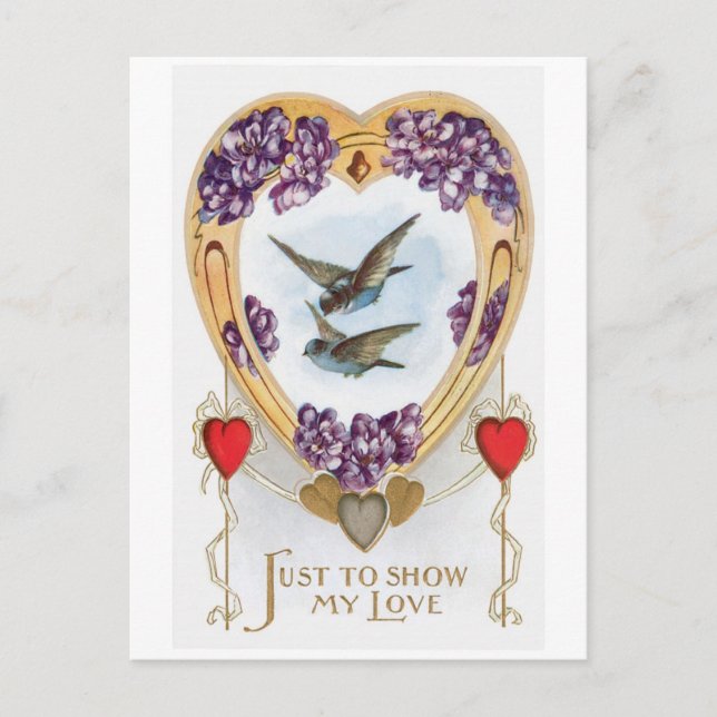 Antique Valentine Holiday Postcard (Front)