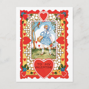 Antique Valentine Holiday Postcard