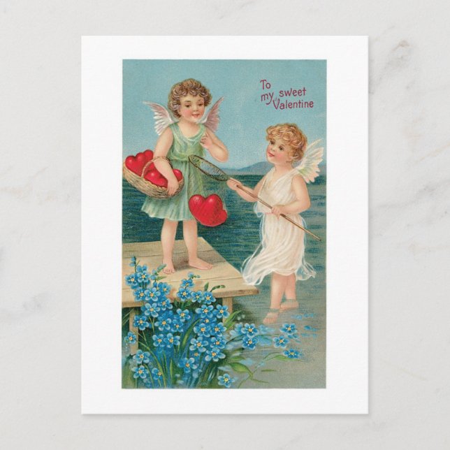 Antique Valentine Holiday Postcard (Front)