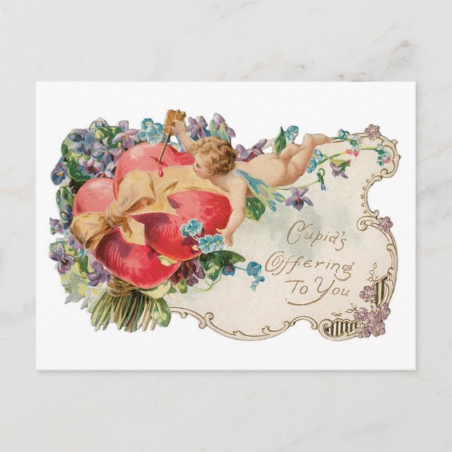 Antique Valentine Holiday Postcard (Front)