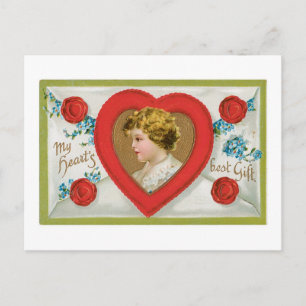 Antique Valentine Holiday Postcard