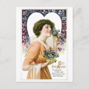 Antique Valentine Holiday Postcard