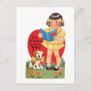 Antique Valentine Holiday Postcard