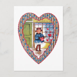 Antique Valentine Holiday Postcard