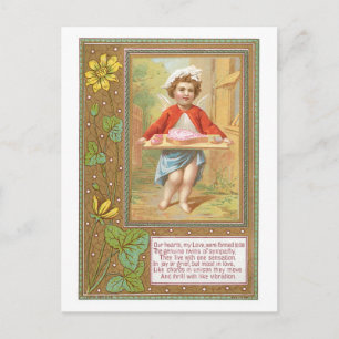 Antique Valentine Holiday Postcard