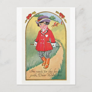 Antique Valentine Holiday Postcard