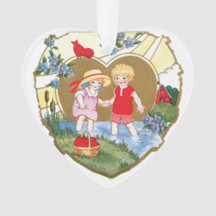 Antique Valentine Ornament