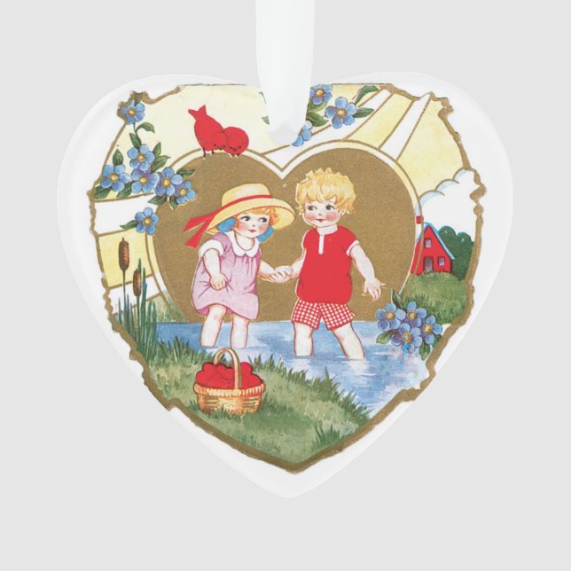 Antique Valentine Ornament (Front)