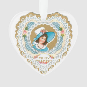 Antique Valentine Ornament