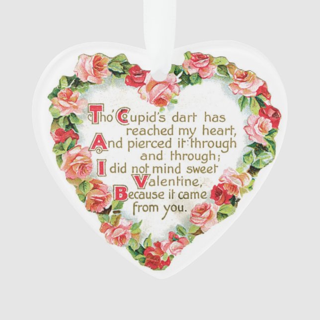 Antique Valentine Ornament (Front)