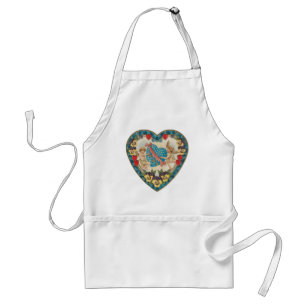Antique Valentine's Day, Vintage Angels in a Heart Standard Apron