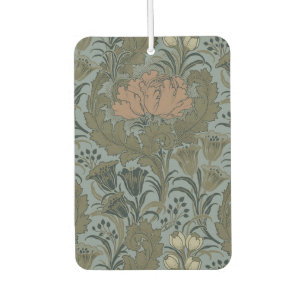 Antique Victorian Floral Pattern Sage Terracota Air Freshener