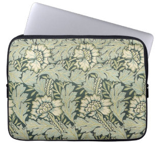 Antique Victorian William Morris Garden Flowers Laptop Sleeve