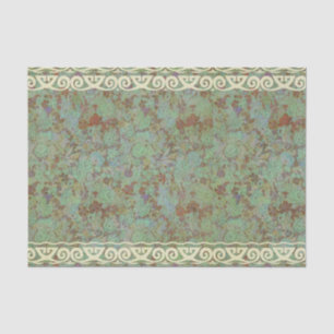 Antique,vintage,aqua,floral,lace,pattern,victorian Tissue Paper