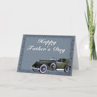 Antique Vintage Car Happy Father's Day Card