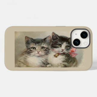 Antique vintage cat cute kittens bow coquette Case-Mate iPhone 14 case