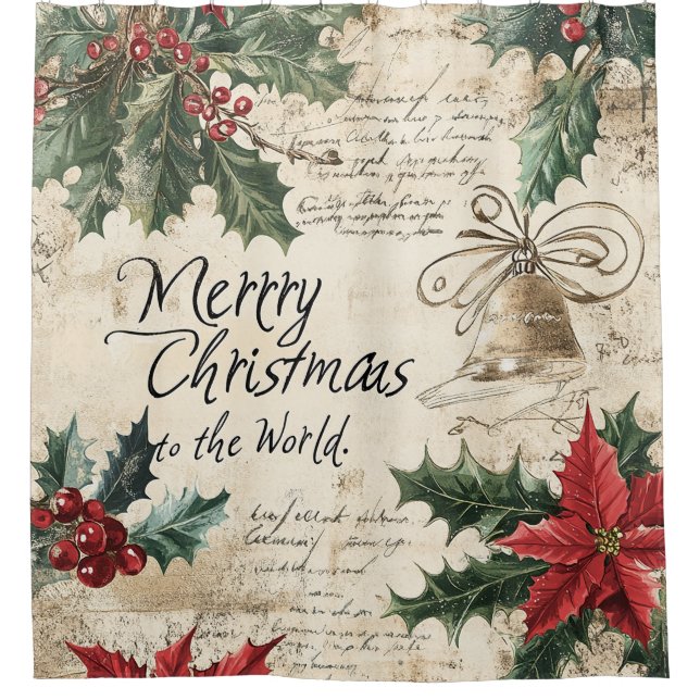 Antique Vintage Christmas Holly Pattern (Front)