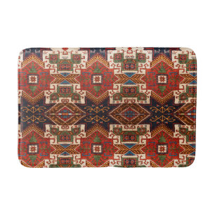Antique Vintage coloré Oriental Bain de tapis pers