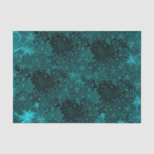 Antique Vintage  Dark Teal Victorian Pattern Tissue Paper