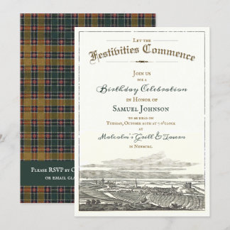Antique Vintage Elegant Celtic Birthday Invitation