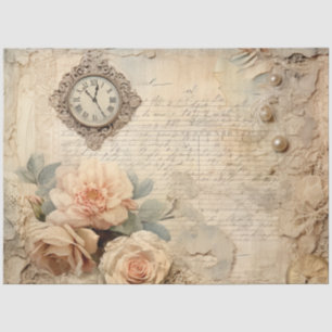 Antique vintage History  Tissue Paper