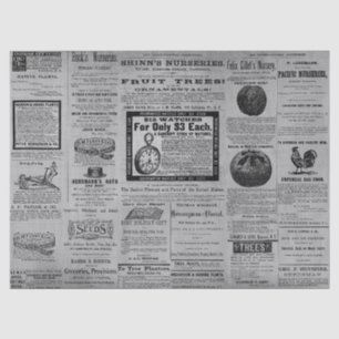 Antique Vintage Horticulture Ads Ephemera Tissue Paper