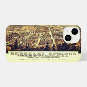 Antique Vintage Map Berkeley Springs W.Va. 1889 iPhone 14 Case