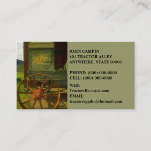 ANTIQUE VNTG TRACTOR RESTORATION ~ BUSINESS CARDS! CARD