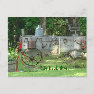 Antique Wagon & Supplies postcard-customize Postcard