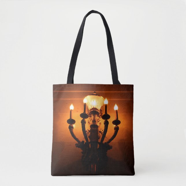 Antique Wall Light Tote Bag (Front)