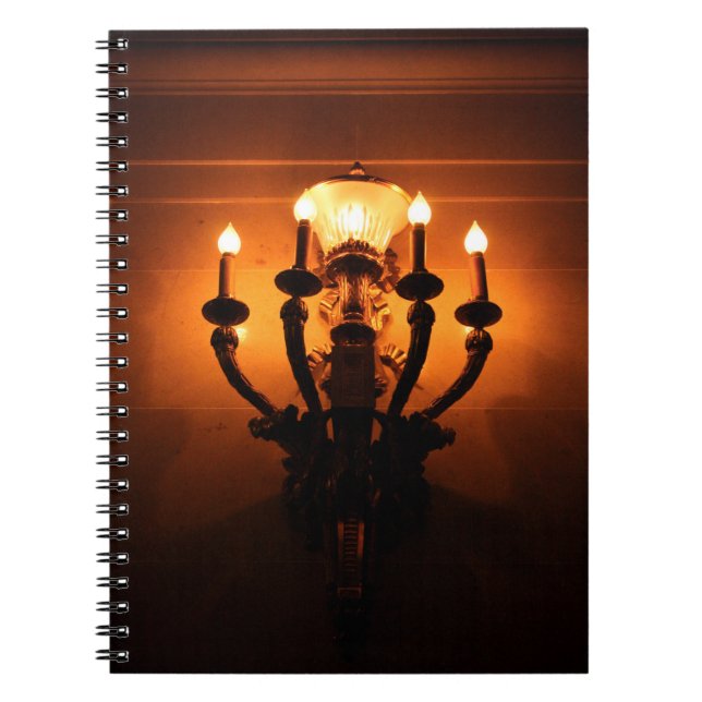 Antique Wall Sconce Notebook (Front)