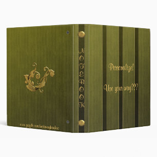 Antique Wallpaper/Brads Notebook Avery Binder