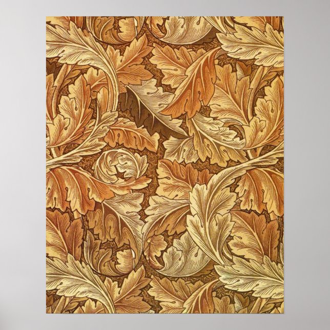 Antique Wallpaper Leaves - Acanthus Poster (Front)