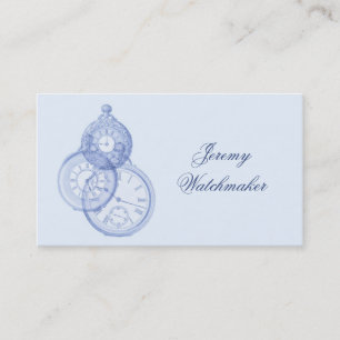 Antique watch repair business card