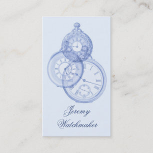 Antique watch repair business card