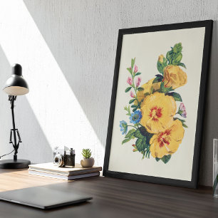 Antique Watercolor Botanical Print 