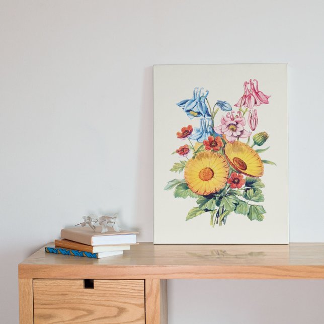 Antique Watercolor Botanical Print  (Antique Watercolor Botanical Print)