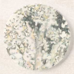 Antique Watercolor Coral Coaster