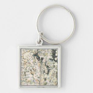 Antique Watercolor Coral Keychain