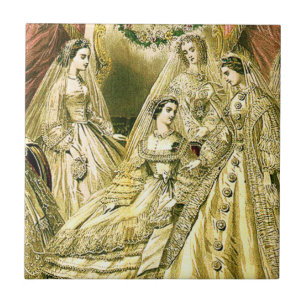 Antique Wedding Bridal Tile