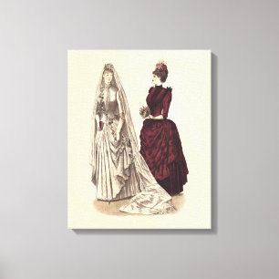 Antique Wedding Canvas Print