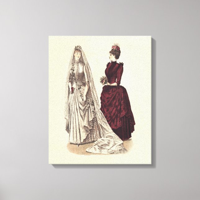 Antique Wedding Canvas Print (Front)